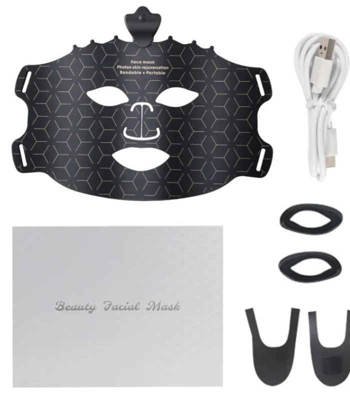 7-Color LED Face Mask for Skin Radiance - Wireless Silicone Phototherapy Device