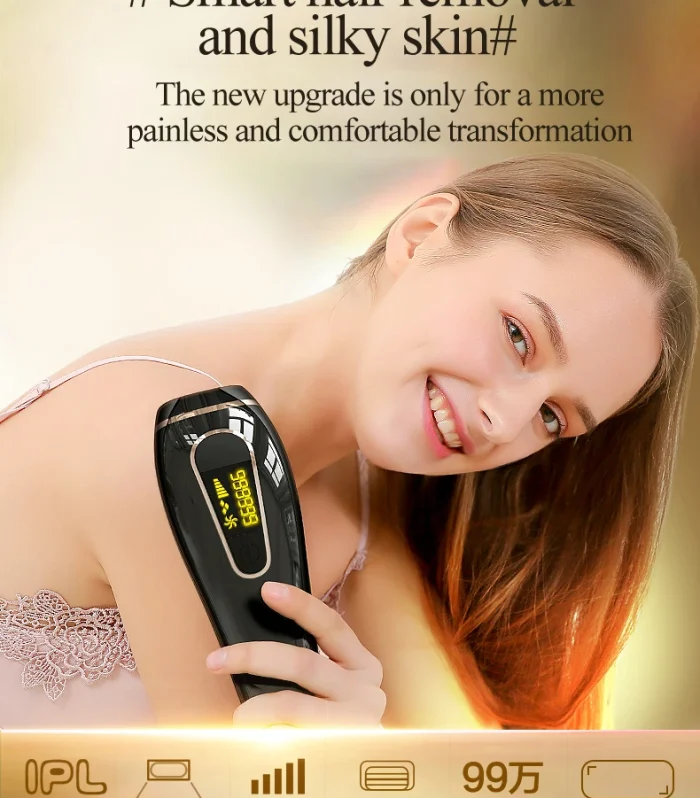 At-Home IPL Hair Removal Device - 990K Flashes for Smooth Skin