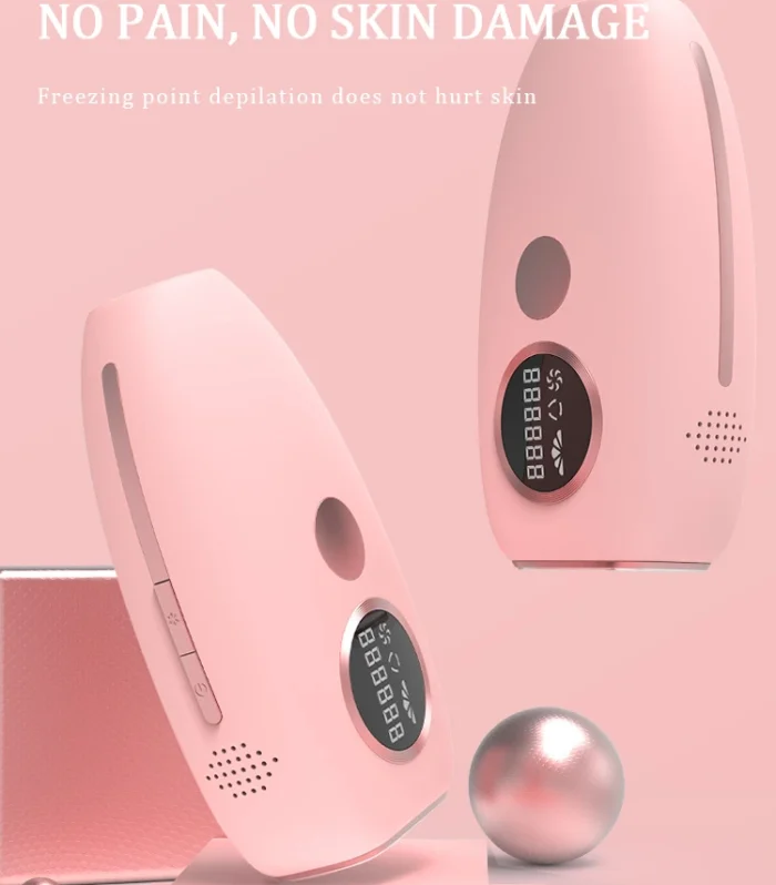 Ice-Cooling IPL Hair Removal Device - 990K Flashes & 5 Adjustable Levels