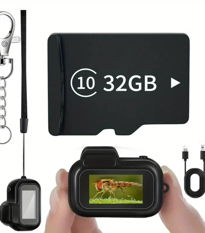 0.96" HD Mini Camera - 1080P Portable Recorder with 8 Filters & Loop Recording