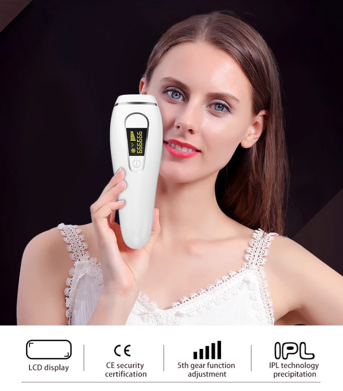 IPL Hair Removal Device - Painless At-Home Treatment for Smooth Skin