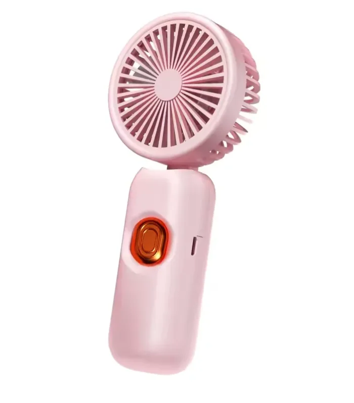 Foldable Handheld Fan: 3-Speed, Brushless Motor, 90° Adjustable, Ultra-Quiet